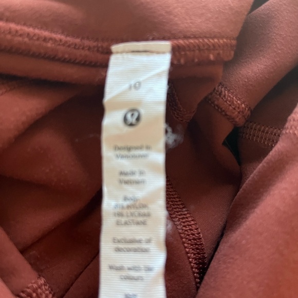 Lululemon Groove Super-High Rise Crop 23” Ancient Copper Nulu Fabric - Picture 7 of 7